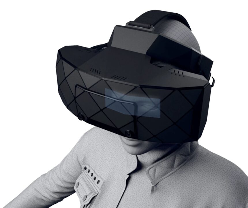 XTAL 3 Headset is worn by a man.